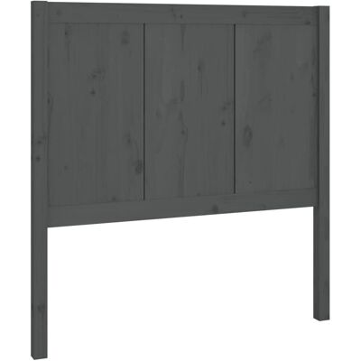 vidaXL Kopfteil Grau 80.5x4x100 cm Massives Kiefernholz - Kopfteil vidaXL Kopfteil Grau 80.5x4x100 cm Massives Kiefernholz - Kopfteil