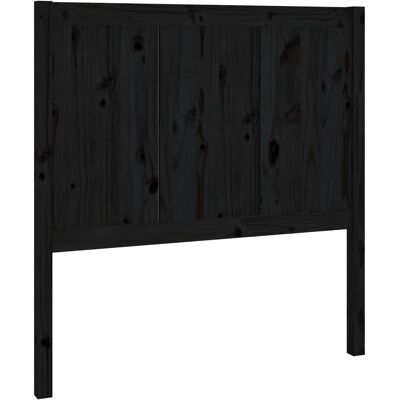vidaXL Kopfende Schwarz 95.5x4x100 cm Massiv Kiefernholz - Kopfende vidaXL Kopfende Schwarz 95.5x4x100 cm Massiv Kiefernholz - Kopfende