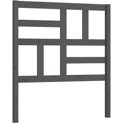 vidaXL Kopfteil Grau 106x4x104 cm Massiv Kiefernholz - Kopfteil vidaXL Kopfteil Grau 106x4x104 cm Massiv Kiefernholz - Kopfteil