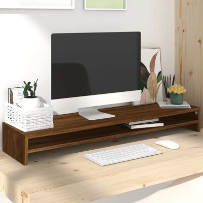 vidaXL Monitorständer Dunkel Eichenholz - Monitor Stand vidaXL Monitorständer Dunkel Eichenholz - Monitor Stand