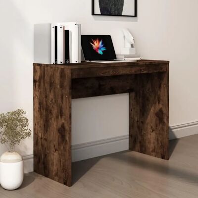 vidaXL Rauch Eichen Eckschreibtisch - Büroarbeitsplatz 90x40x72 cm vidaXL Rauch Eichen Eckschreibtisch - Büroarbeitsplatz 90x40x72 cm