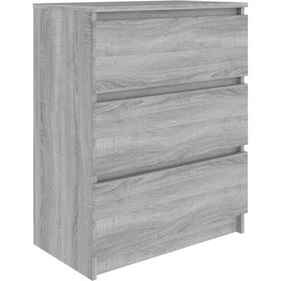 vidaXL Grauer Sonoma Holz Sideboard - Stauraummöbel vidaXL Grauer Sonoma Holz Sideboard - Stauraummöbel