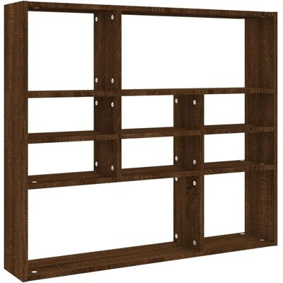 vidaXL Bruin Eiken Wandplank - 90x16x78 cm Moderne Opberger vidaXL Bruin Eiken Wandplank - 90x16x78 cm Moderne Opberger