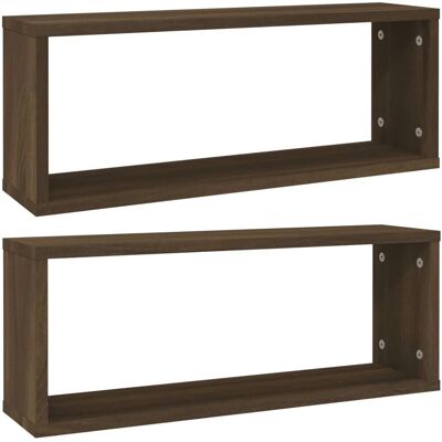 vidaXL 815930 Bruine Wandplanken - Plank vidaXL 815930 Bruine Wandplanken - Plank