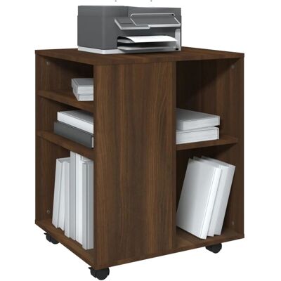vidaXL Braungraues Eichen-Speicherschrank - Spanplatte - 60x53x72cm vidaXL Braungraues Eichen-Speicherschrank - Spanplatte - 60x53x72cm