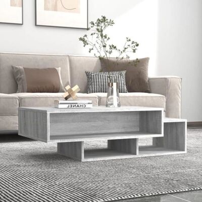 vidaXL Graues Sonoma Couchtisch Mehrzweck Holz - Beistelltisch vidaXL Graues Sonoma Couchtisch Mehrzweck Holz - Beistelltisch