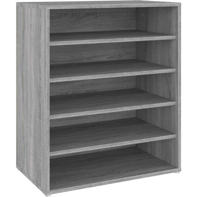 vidaXL Grijze Sonoma Schoenenkast - Ruimtebesparend Engineered Hout vidaXL Grijze Sonoma Schoenenkast - Ruimtebesparend Engineered Hout