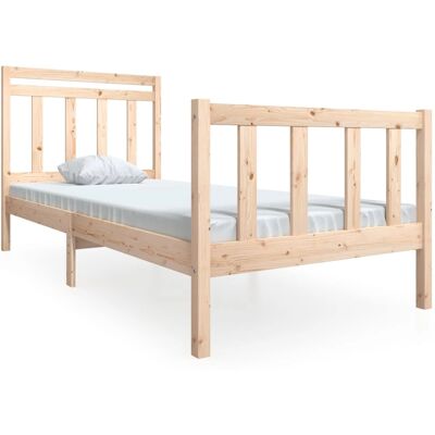 vidaXL Bettgestell 120x190cm Braun - Bettgestell vidaXL Bettgestell 120x190cm Braun - Bettgestell