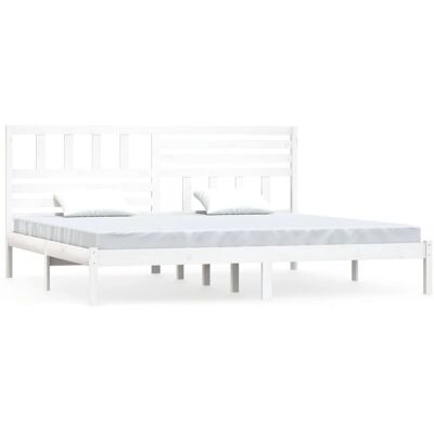 vidaXL Massief dennenhouten Bedframe - 200x200 cm - Bedframe vidaXL Massief dennenhouten Bedframe - 200x200 cm - Bedframe