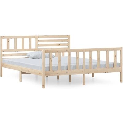vidaXL Sänky runkopuuta 135x190 cm - Rakenne vidaXL Sänky runkopuuta 135x190 cm - Rakenne
