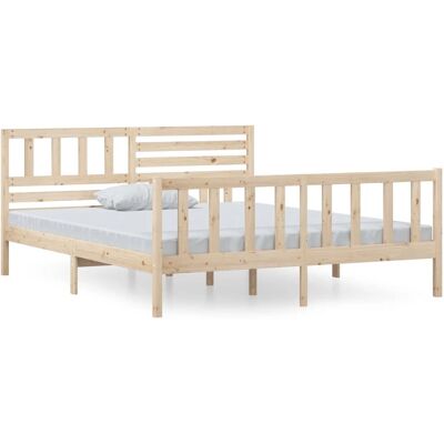 vidaXL Bettgestell - Massiv Kiefer 140x190 cm vidaXL Bettgestell - Massiv Kiefer 140x190 cm