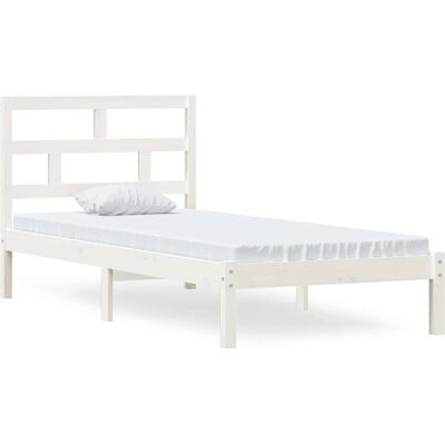 vidaXL wit dennenhouten bedframe - Modern slaapkamermeubel vidaXL wit dennenhouten bedframe - Modern slaapkamermeubel
