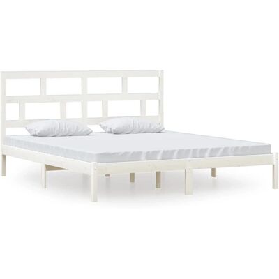 vidaXL 3101234 Bettgestell - Weiß - 180x200 cm vidaXL 3101234 Bettgestell - Weiß - 180x200 cm