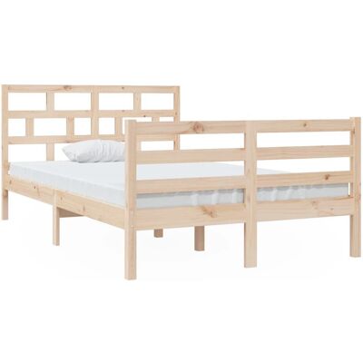 vidaXL Bettgestell - Modernes Holzbett aus Kiefer vidaXL Bettgestell - Modernes Holzbett aus Kiefer