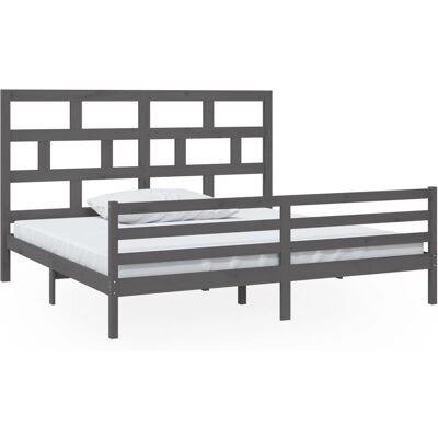 vidaXL 3101305 Bettgestell - Massives Kiefernholz 200x200cm vidaXL 3101305 Bettgestell - Massives Kiefernholz 200x200cm