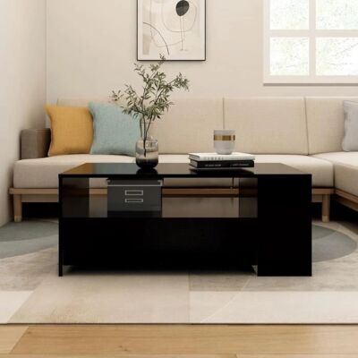 vidaXL Schwarzer Engineered Wood Couchtisch - Couchtisch vidaXL Schwarzer Engineered Wood Couchtisch - Couchtisch