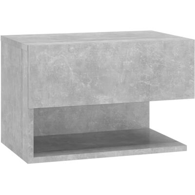 vidaXL 810961 Nachttisch - Beton Grau Wandmontiert Beistelltisch vidaXL 810961 Nachttisch - Beton Grau Wandmontiert Beistelltisch