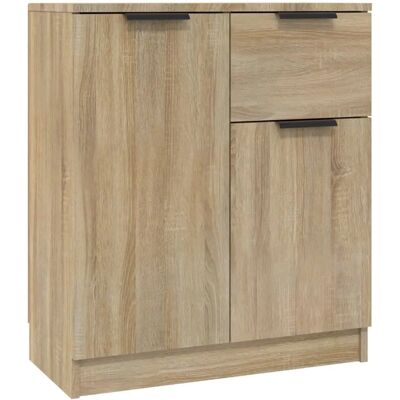 vidaXL Sonoma Eichen Sideboard - Minimalistischer Holzschrank vidaXL Sonoma Eichen Sideboard - Minimalistischer Holzschrank