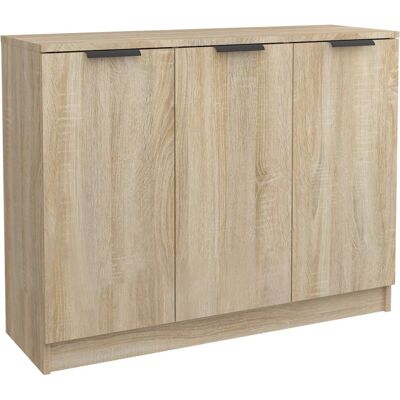 vidaXL Sonoma Eichen Sideboard - Moderner Holz-Servierwagen vidaXL Sonoma Eichen Sideboard - Moderner Holz-Servierwagen