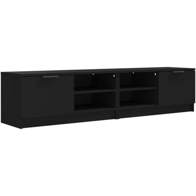 vidaXL 811469 Schwarzes TV-Möbel - Modernes Medienelement vidaXL 811469 Schwarzes TV-Möbel - Modernes Medienelement
