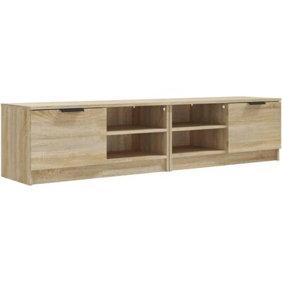 Meuble TV vidaXL - Chêne Sonoma - 2 pièces - Design Moderne - Publicité Meuble TV vidaXL - Chêne Sonoma - 2 pièces - Design Moderne - Publicité