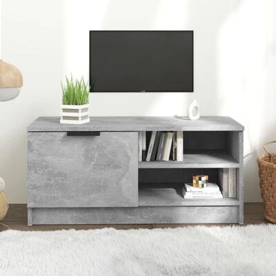 vidaXL Beton Grau TV-Schrank 80x35x36,5 cm - Moderner Medienwagen vidaXL Beton Grau TV-Schrank 80x35x36,5 cm - Moderner Medienwagen
