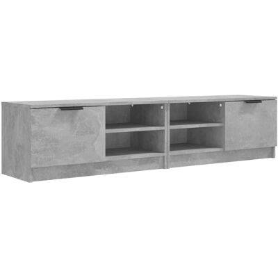 vidaXL TV-Schrank - 2 Stück Beton Grau - Moderner Medieneinheit vidaXL TV-Schrank - 2 Stück Beton Grau - Moderner Medieneinheit