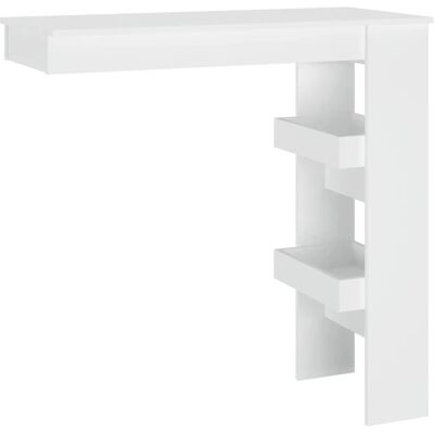 vidaXL Wall Bar Table White 102x45x103.5 cm - Kitchen/Dining Table vidaXL Wall Bar Table White 102x45x103.5 cm - Kitchen/Dining Table