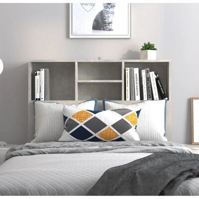 vidaXL Kopfteil Schrank Beton Grau 100x19x103,5 cm - Kopfteil Schrank vidaXL Kopfteil Schrank Beton Grau 100x19x103,5 cm - Kopfteil Schrank