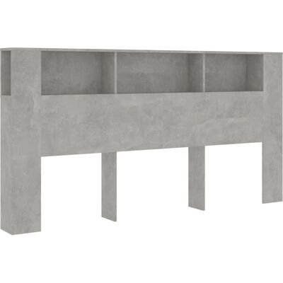 vidaXL Hoofdbord kast Beton Grijs 200x18,5x104,5 cm - Hoofdbord/Voetbord vidaXL Hoofdbord kast Beton Grijs 200x18,5x104,5 cm - Hoofdbord/Voetbord