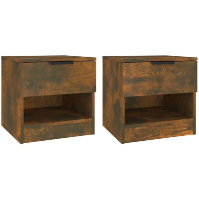 vidaXL Niche de nuit - Chêne fumé - Bois stratifié - Table de chevet - Publicité vidaXL Niche de nuit - Chêne fumé - Bois stratifié - Table de chevet - Publicité