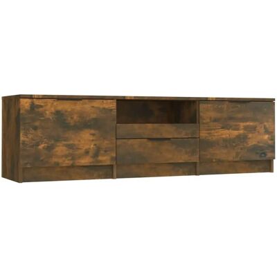 vidaXL Rauch Eiche TV-Schrank - Holz-Engineered Media Unit vidaXL Rauch Eiche TV-Schrank - Holz-Engineered Media Unit