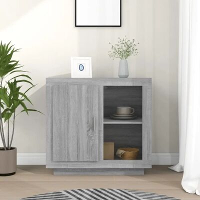 MAISONCHIC Credenza - Gray Sonoma - 80x40x75 cm - Credenza MAISONCHIC Credenza - Gray Sonoma - 80x40x75 cm - Credenza