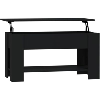 vidaXL Schwarzer Couchtisch 101x49x52 cm - Kaffeetisch vidaXL Schwarzer Couchtisch 101x49x52 cm - Kaffeetisch