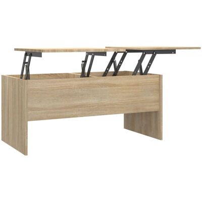Table basse Sonoma Chêne vidaXL avec surface réglable - Publicité Table basse Sonoma Chêne vidaXL avec surface réglable - Publicité