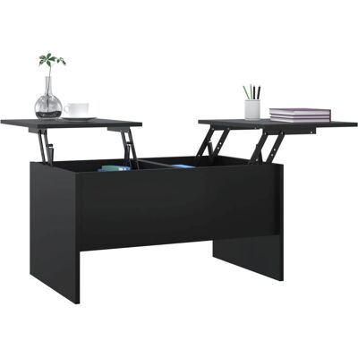 vidaXL Schwarzer Engineered Wood Couchtisch - Couchtisch vidaXL Schwarzer Engineered Wood Couchtisch - Couchtisch