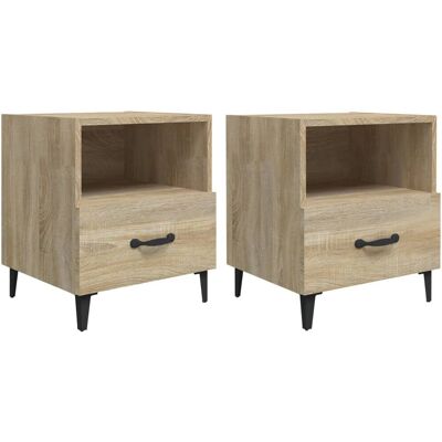 vidaXL 812031 Nachttisch - Eiche - Elegantes Design vidaXL 812031 Nachttisch - Eiche - Elegantes Design