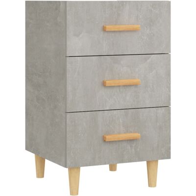 vidaXL Nachttisch - Sperrholz - Beton Grau - 40x40x66 cm - Nachttisch vidaXL Nachttisch - Sperrholz - Beton Grau - 40x40x66 cm - Nachttisch