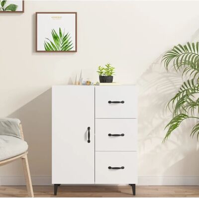 vidaXL Sideboard Weiß 69,5x34x90 cm Holzwerkstoff - Sideboard vidaXL Sideboard Weiß 69,5x34x90 cm Holzwerkstoff - Sideboard