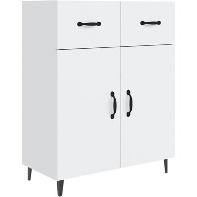 vidaXL Weißer Holzwerkstoff Sideboard - Wohnzimmer Aufbewahrungsmöbel vidaXL Weißer Holzwerkstoff Sideboard - Wohnzimmer Aufbewahrungsmöbel
