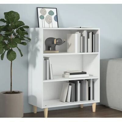 VIDAXL - Nova - Weiß Glanz - 3 Regale - Sideboard VIDAXL - Nova - Weiß Glanz - 3 Regale - Sideboard