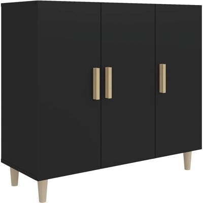 vidaXL 812493 Musta Sideboard - Sideboard - Insinööripuuta - Moderni säilytys Mobiili vidaXL 812493 Musta Sideboard - Sideboard - Insinööripuuta - Moderni säilytys Mobiili
