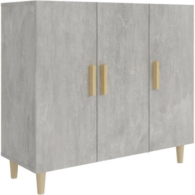 vidaXL Sideboard Beton Grau - Sideboard, 3 Türen, Modernes Finish vidaXL Sideboard Beton Grau - Sideboard, 3 Türen, Modernes Finish