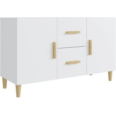 vidaXL 812510 aparador de madera de ingeniería blanco - Sideboard vidaXL 812510 aparador de madera de ingeniería blanco - Sideboard