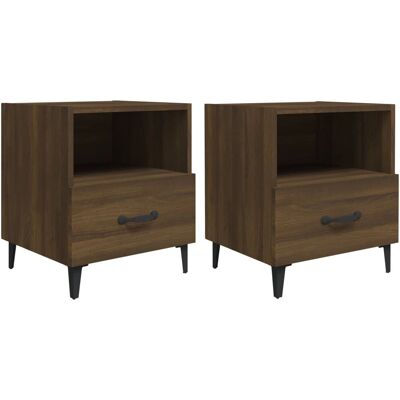 vidaXL Nachttisch - Eiche Braun - Elegantes Design vidaXL Nachttisch - Eiche Braun - Elegantes Design