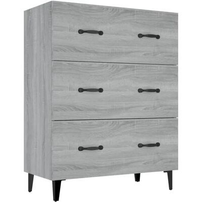 Aparador Grey Sonoma de vidaXL - 69,5x34x90 cm - Mueble para la sala Aparador Grey Sonoma de vidaXL - 69,5x34x90 cm - Mueble para la sala