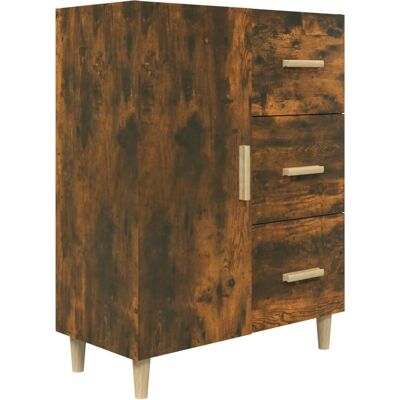 vidaXL 817351 Buffet en Chêne Fumé - Meuble de rangement - Publicité vidaXL 817351 Buffet en Chêne Fumé - Meuble de rangement - Publicité