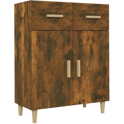 Buffet en chêne fumé vidaXL 69,5x34x89 cm - Buffet - Publicité Buffet en chêne fumé vidaXL 69,5x34x89 cm - Buffet - Publicité