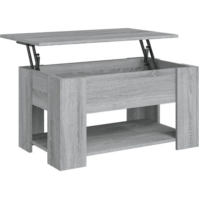 vidaXL Graues Sonoma Couchtisch mit Lift-Top - Kaffeetisch vidaXL Graues Sonoma Couchtisch mit Lift-Top - Kaffeetisch