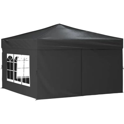 Carpa de fiesta plegable vidaXL con paredes laterales - Antracita 3x3 m Carpa de fiesta plegable vidaXL con paredes laterales - Antracita 3x3 m